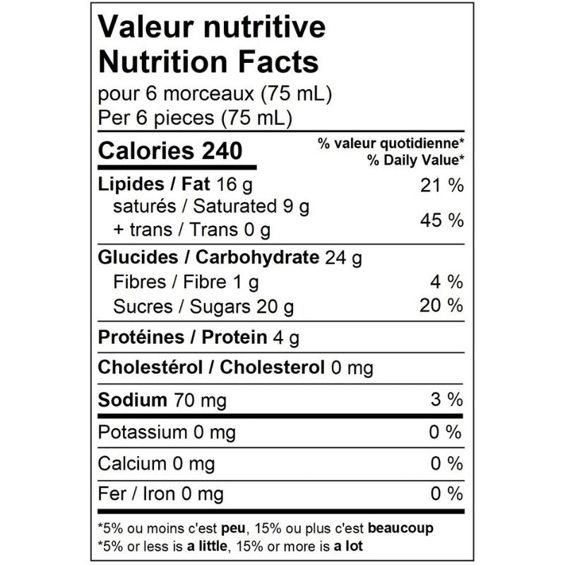 12 Rochers vanille caramel