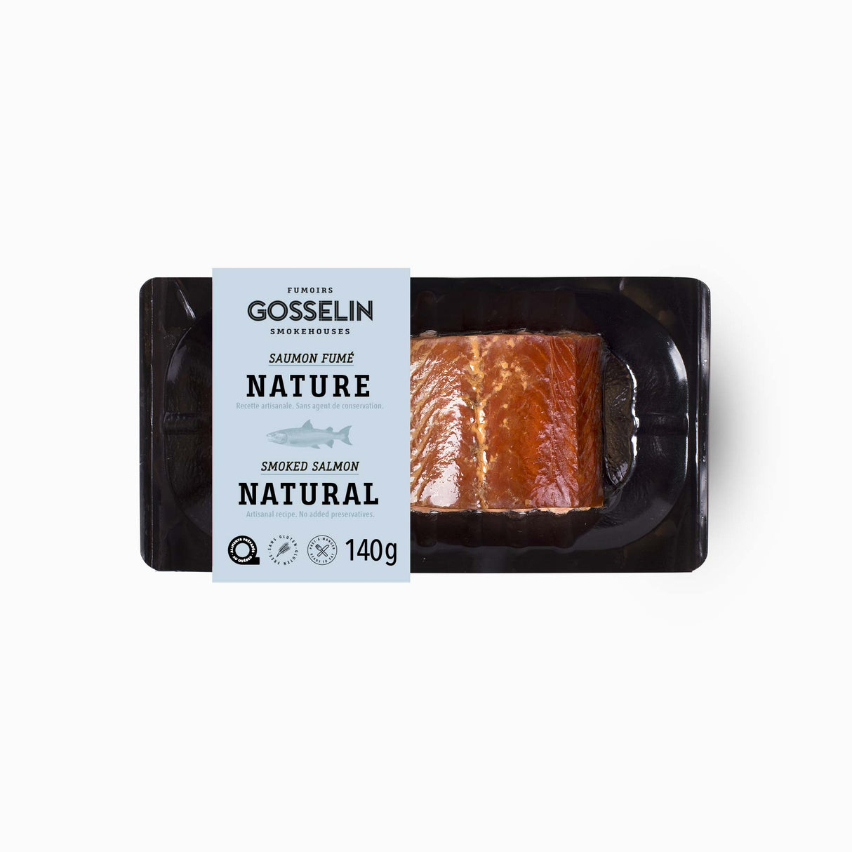 Pavé de saumon fumé nature