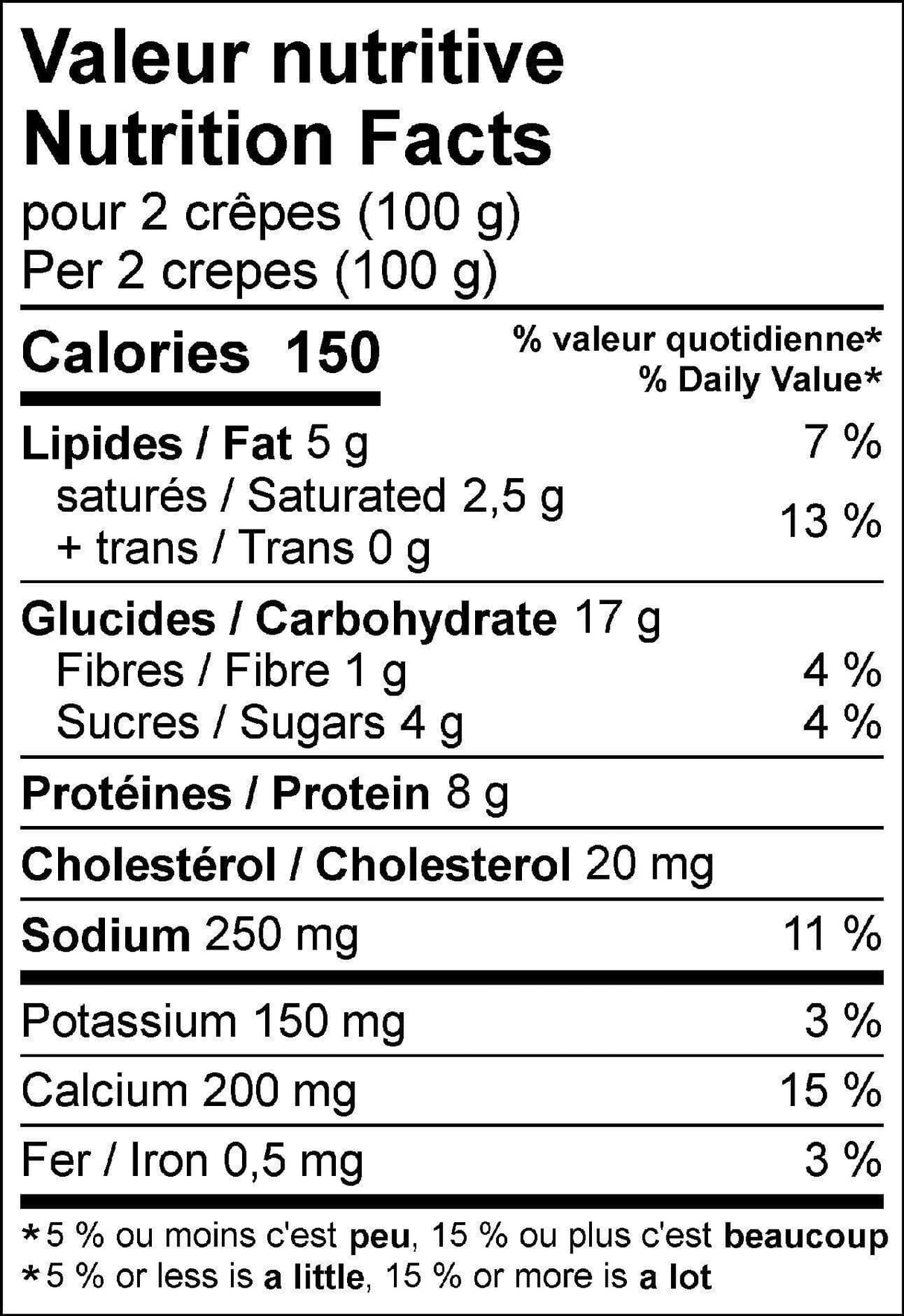 10 crêpes au fromage (emmental)