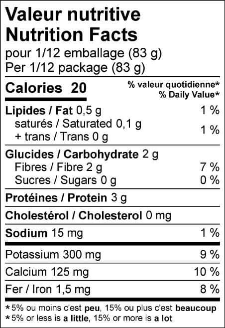 Épinards hachés 1kg