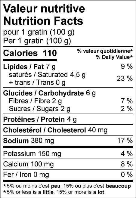 4 Mini gratins de légumes