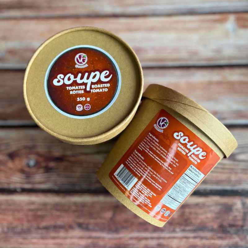 Soupe aux tomates rôties sans gluten