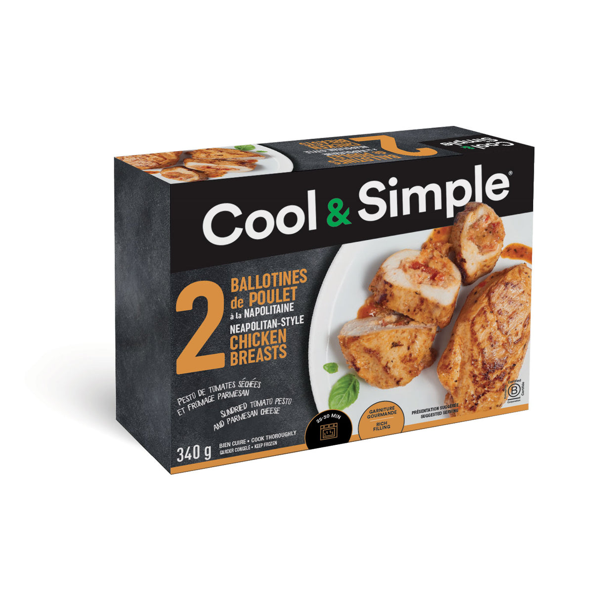 2 Ballotines de poulet napolitaines