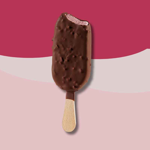 Lactose-free Chocolate Raspberry Ice Cream Bars