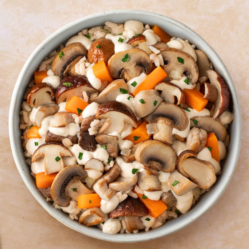 Creamy Mushroom and Butternut Squash Rice
