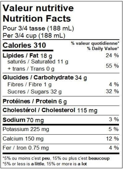 Crème glacée Choco-chic (chocolat noir 56%) (500ml)