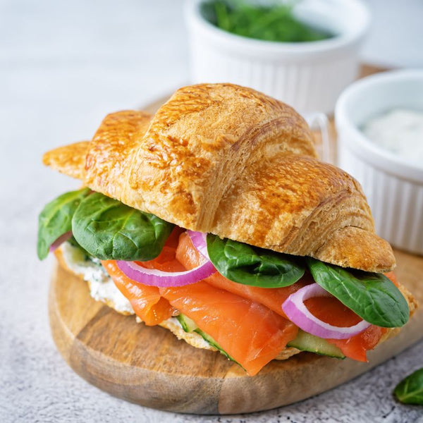 Croissant au saumon fumé