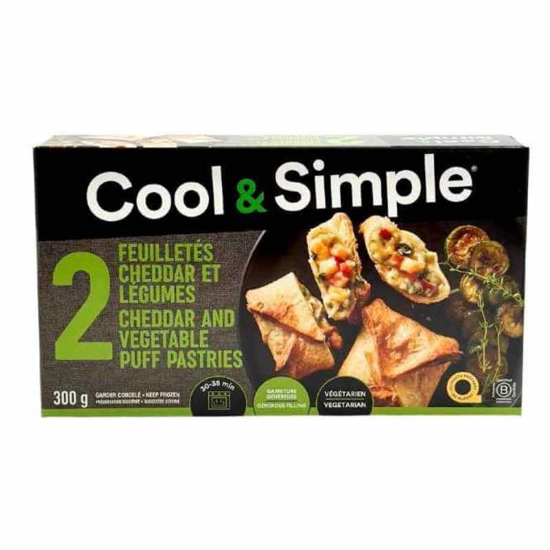 Feuilletés aux légumes et cheddar