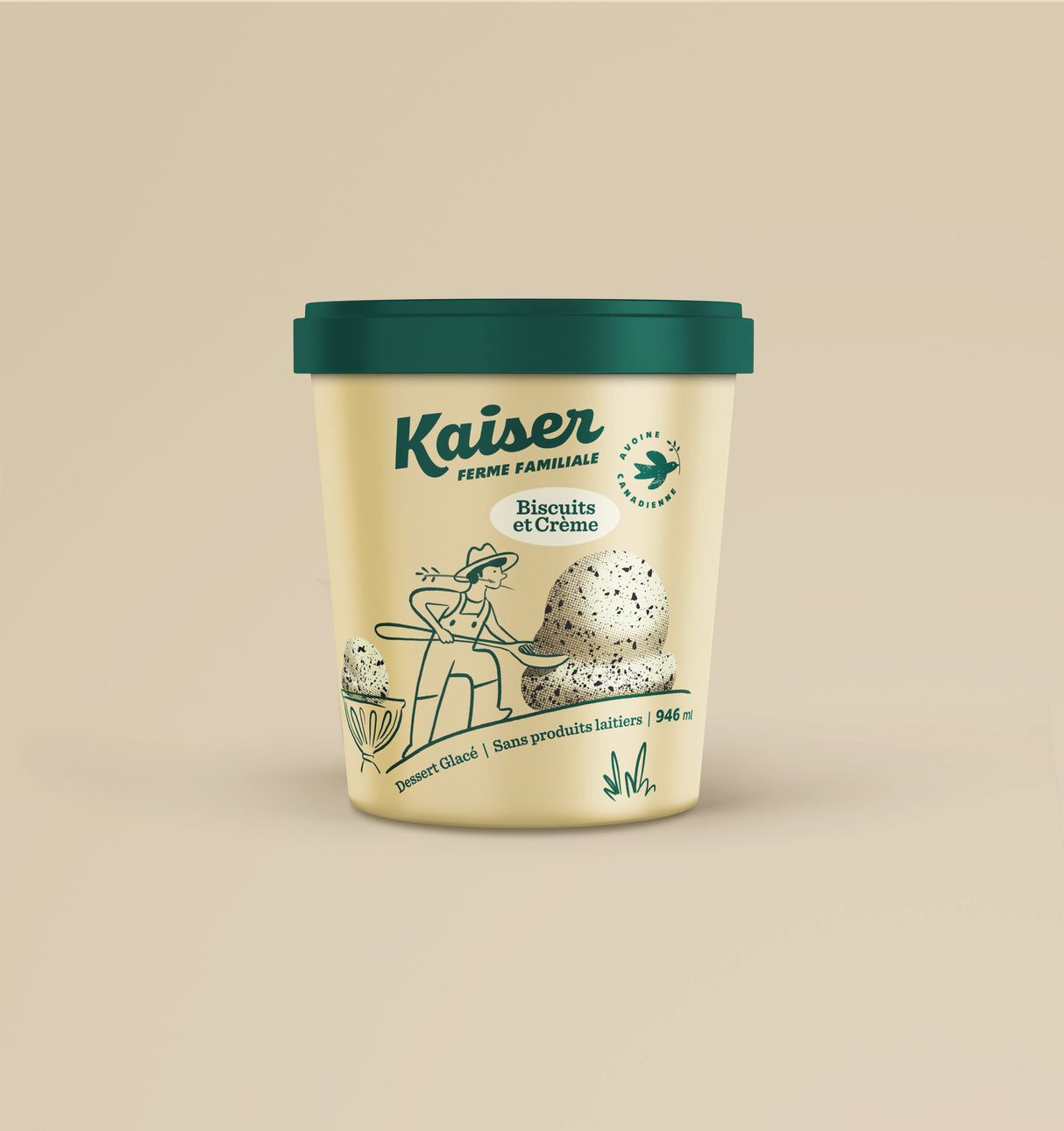 Vegan Cookies and Cream Ice Cream