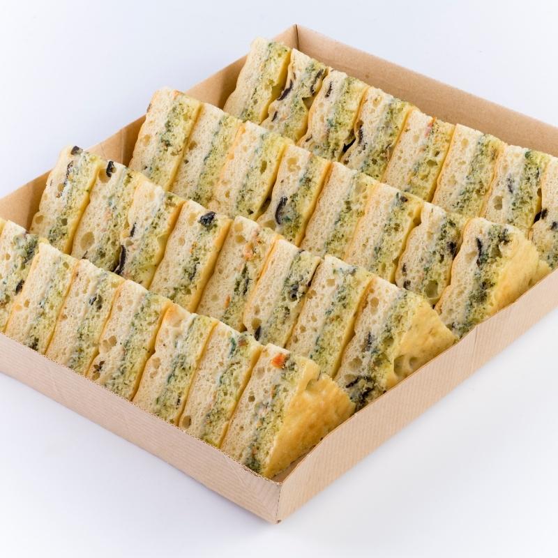 32 mini sandwich déli pesto tomate ricotta