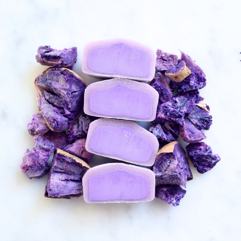 Mochi patate douce violette
