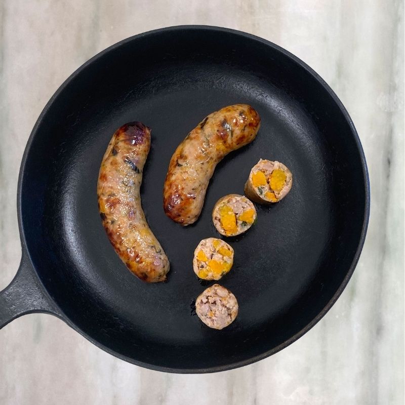 3 Pork Sausages – Squash, Honey & Sage