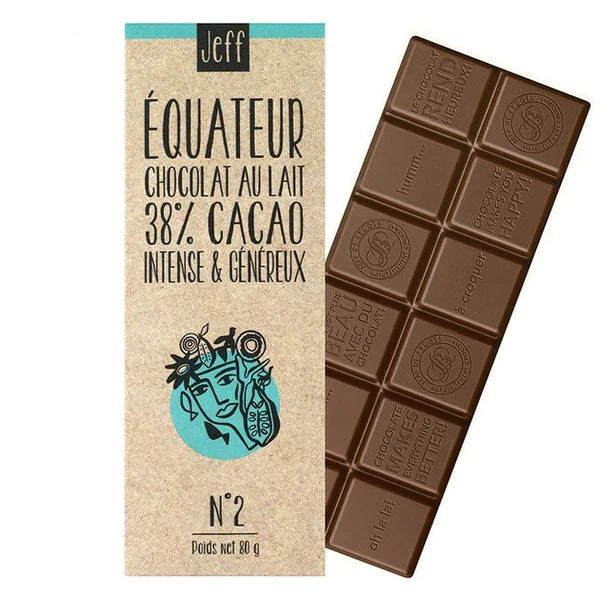 Tablette chocolat au lait Equateur