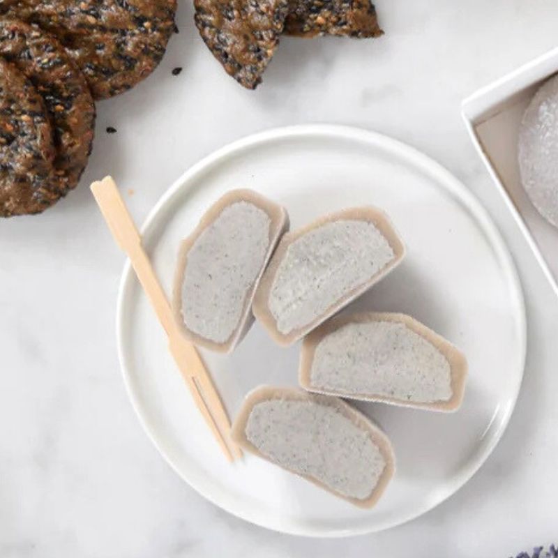 Mochi glacé sésame noir