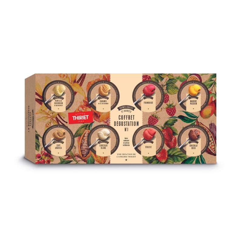 Coffret de 8 crèmes glacées et sorbets