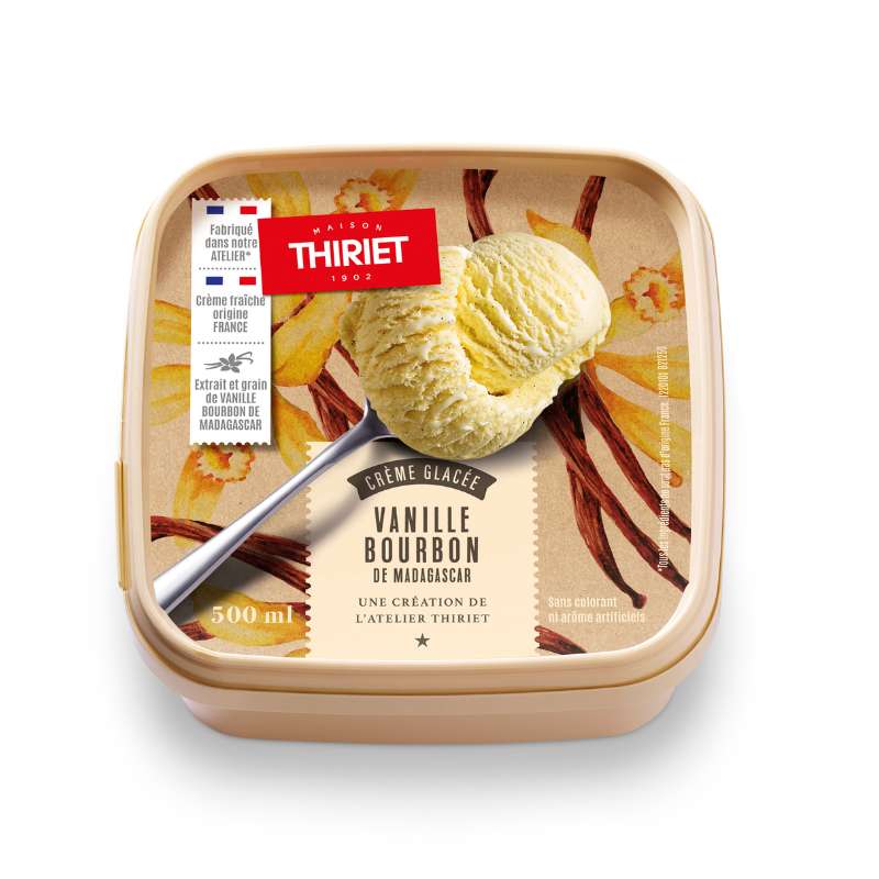 Crème glacée vanille bourbon de Madagascar