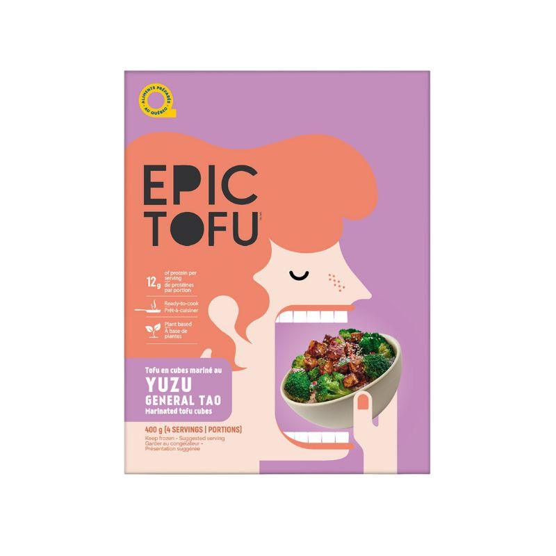 Tofu en cubes marinés au Yuzu Général Tao