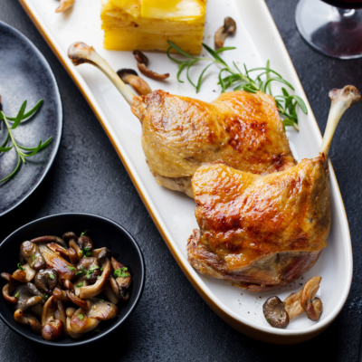 2 cuisses de canard confites