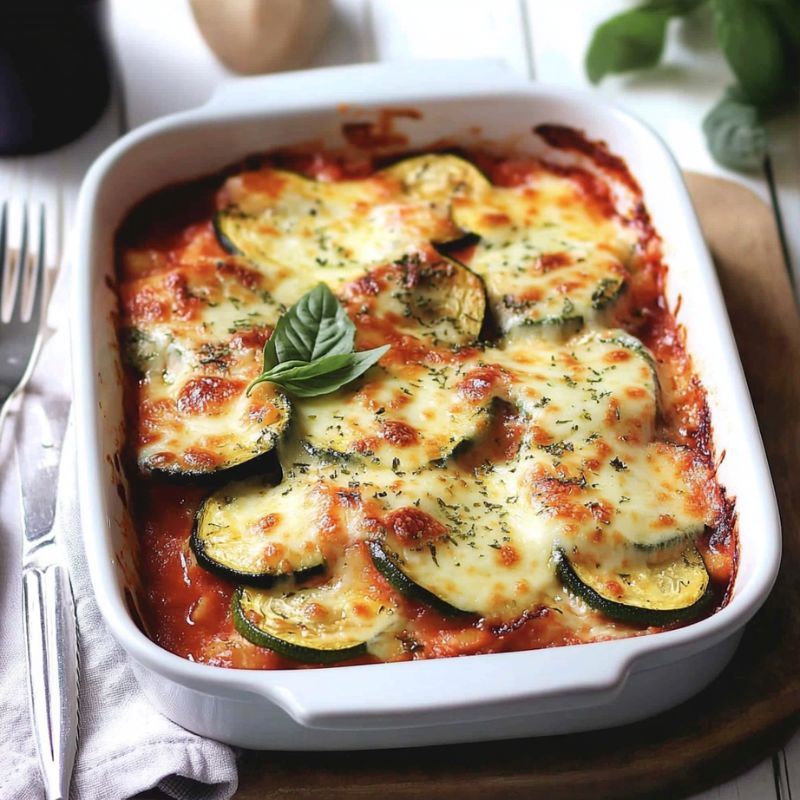 Zucchini, Tomato, and Basil Gratin