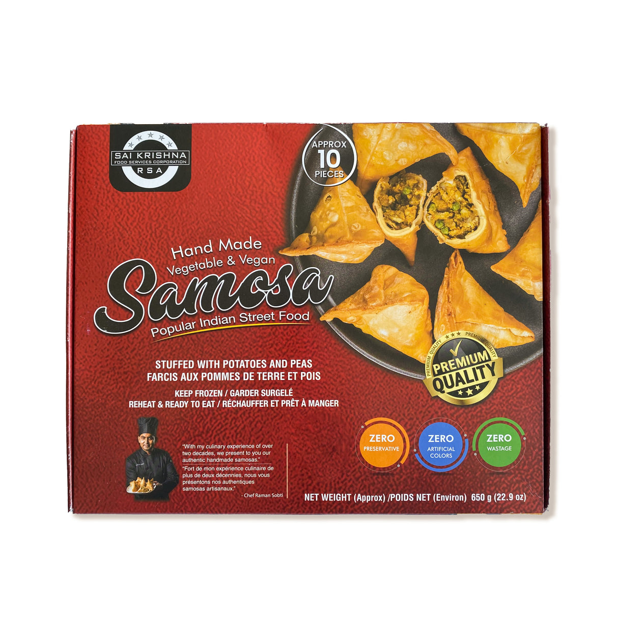 10 Samosas végétariens