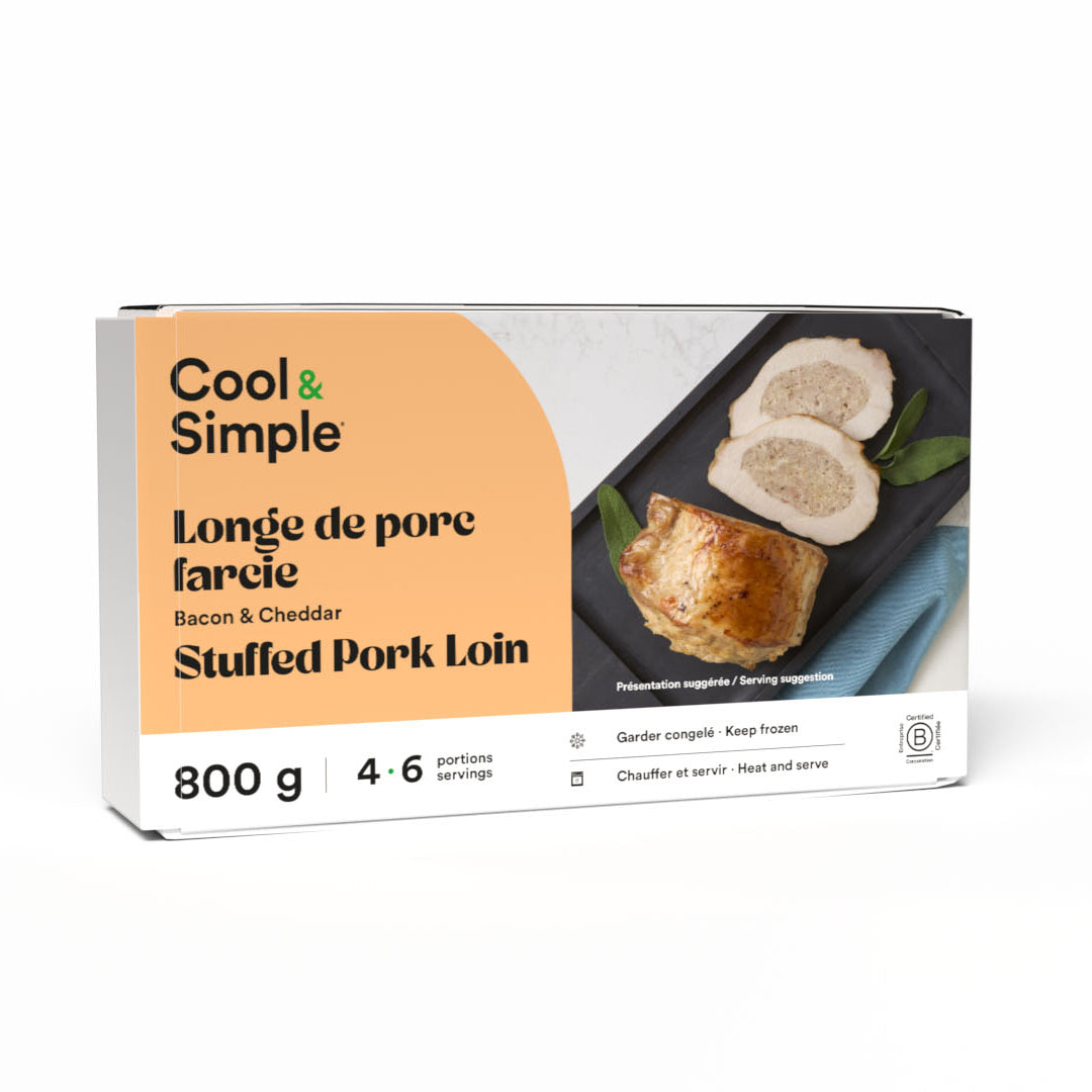 Bacon Cheddar Stuffed Pork Loin