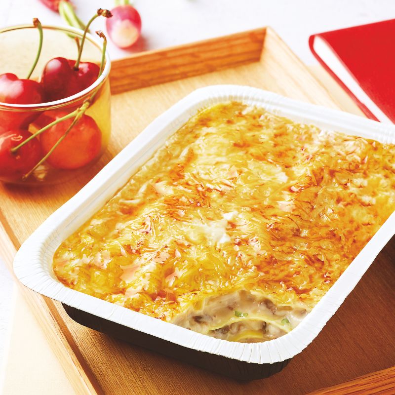 Mushroom and Emmental Cheese Lasagna