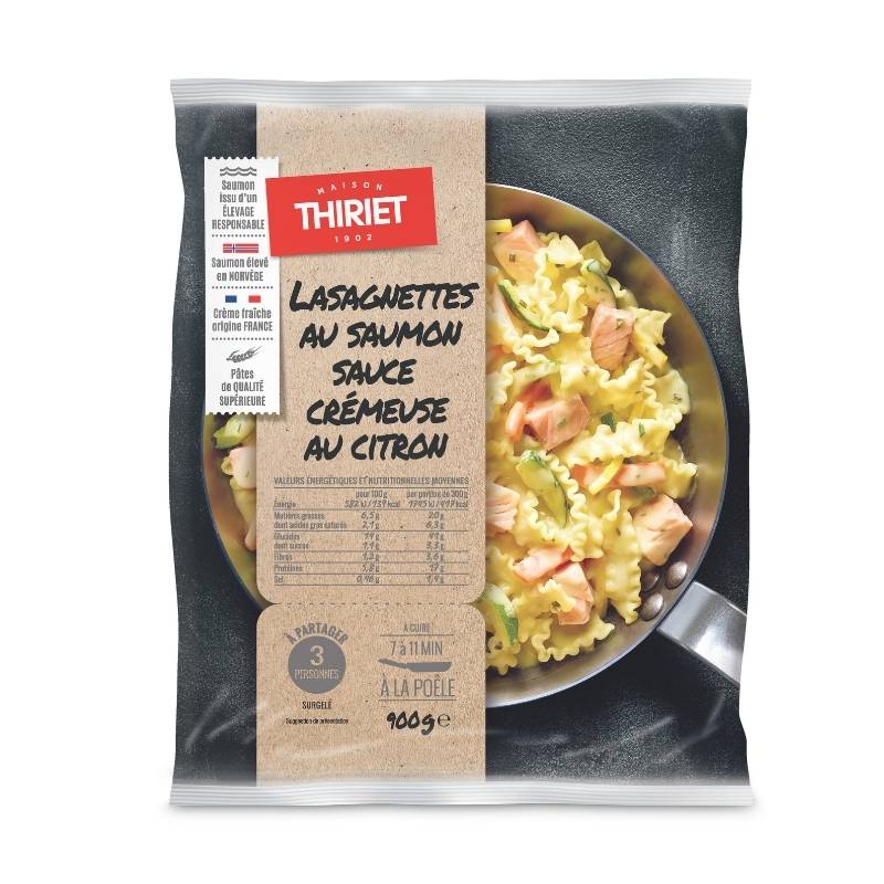 Lasagnettes au saumon sauce crémeuse au citron