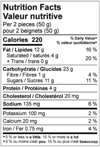 8 mini beignets chocolat noisette