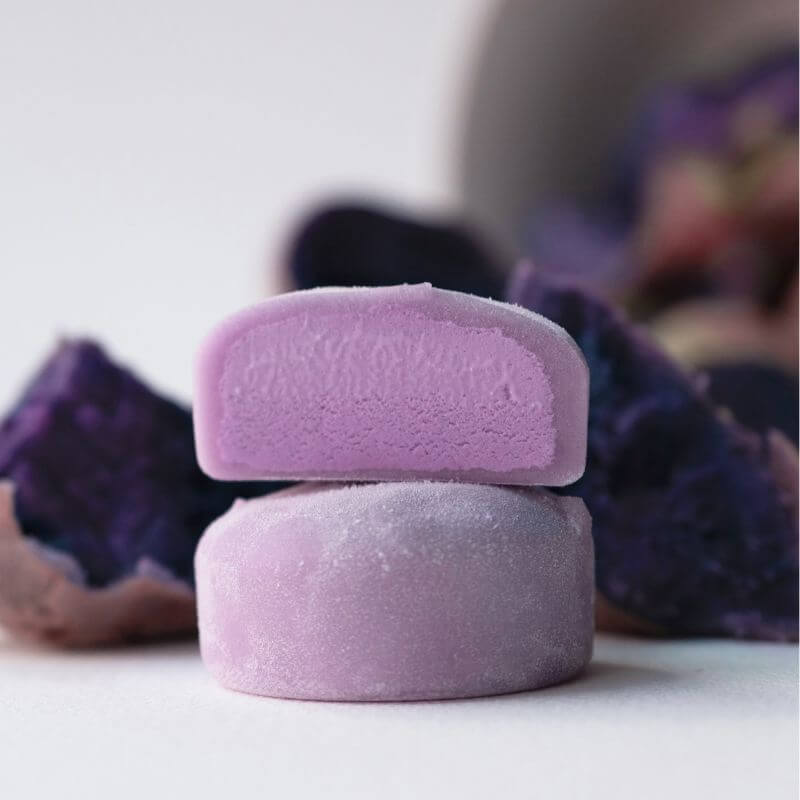 Mochi patate douce violette