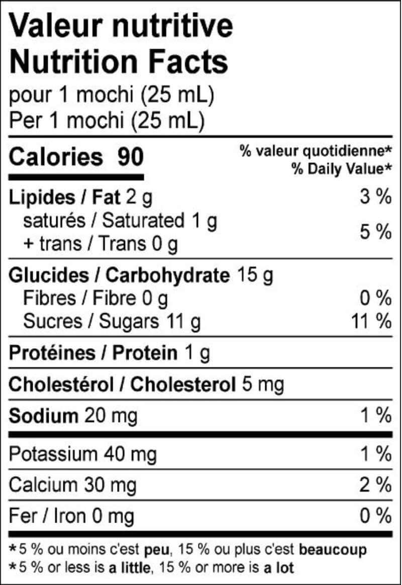 Mochi vanille et pépites de chocolat