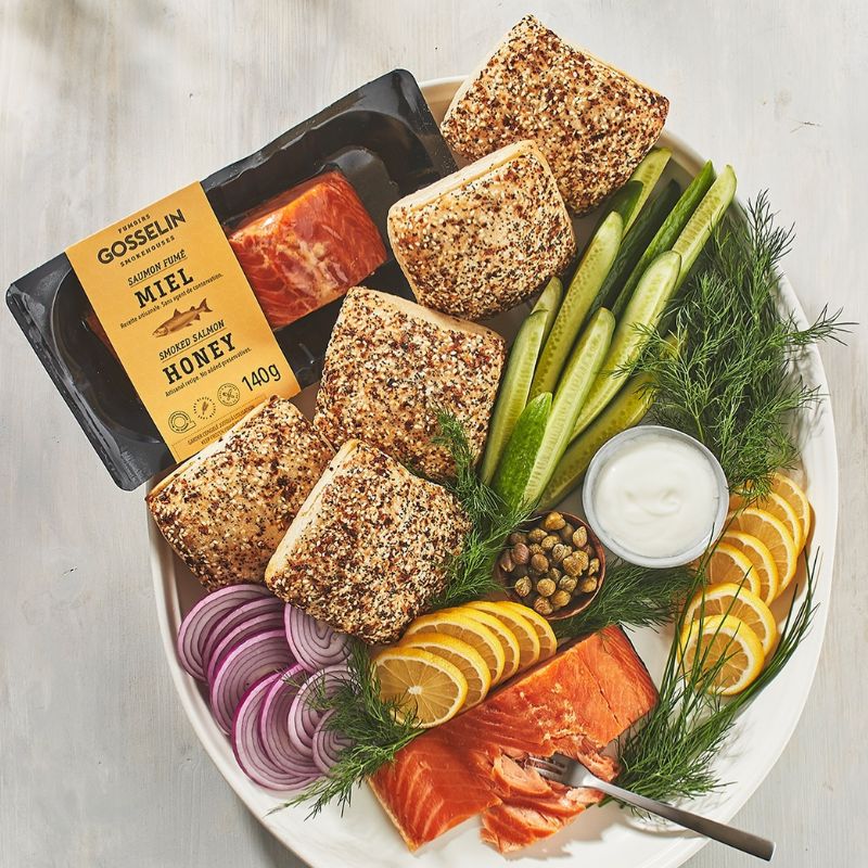 Honey-Smoked Salmon Steak