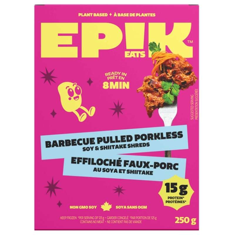 Effiloché faux-porc au soya et shiitake