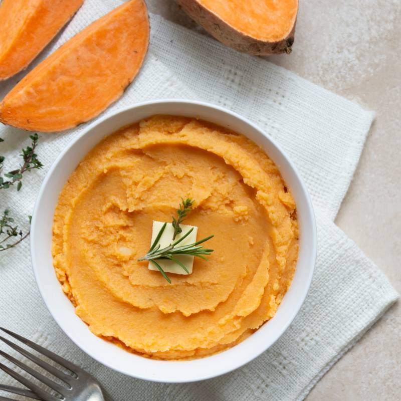 Purée de patate douce