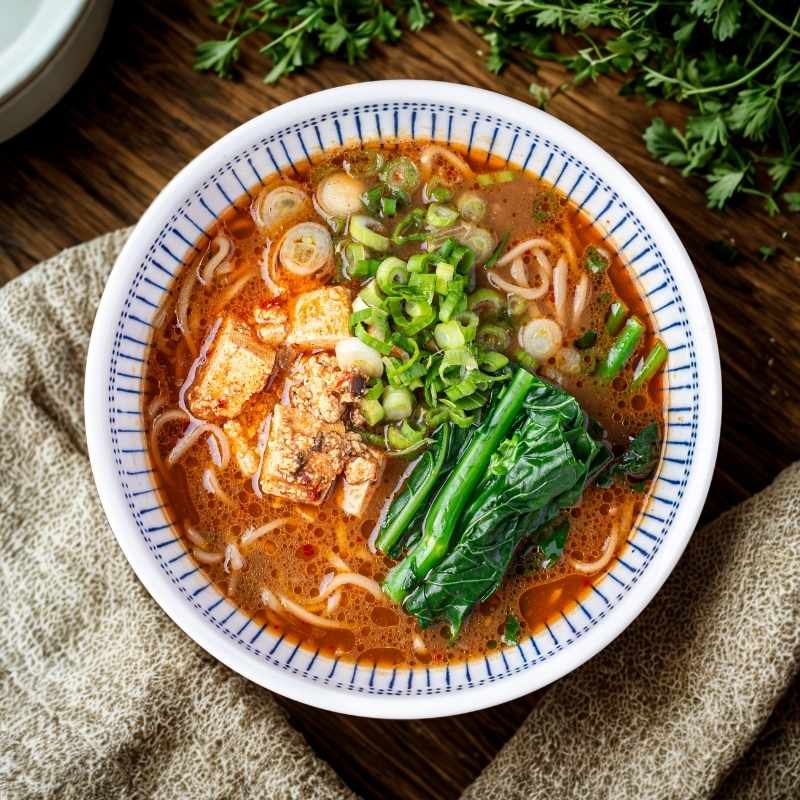 Szechuan Tofu Ramen Soup