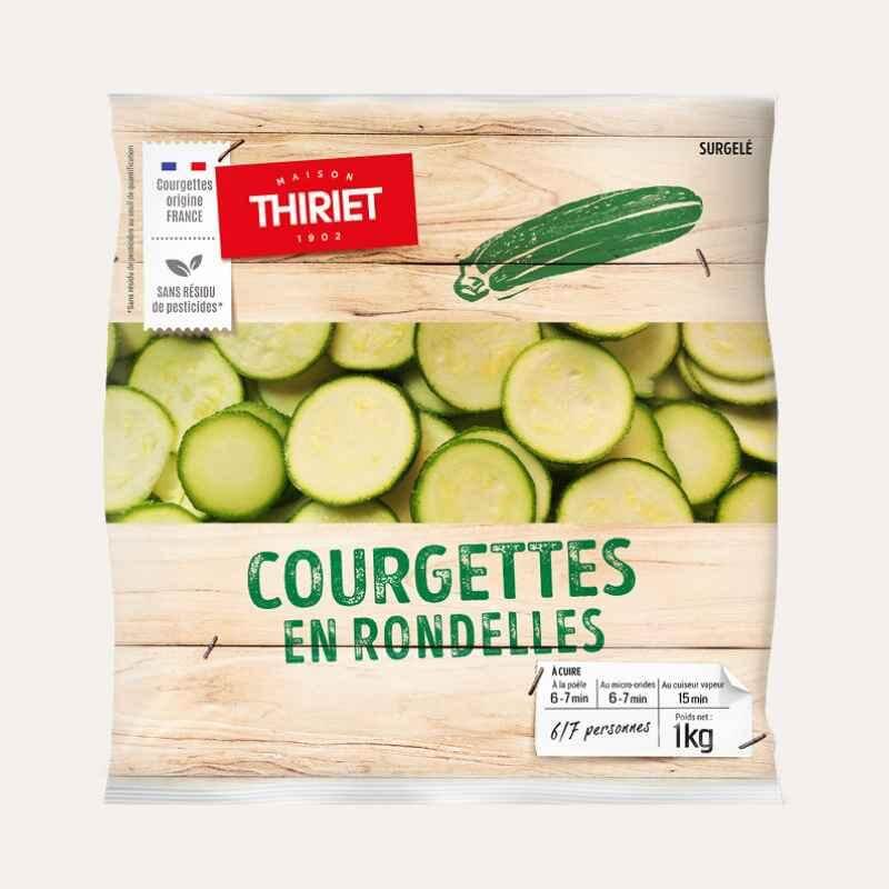 Rondelles de courgette verte