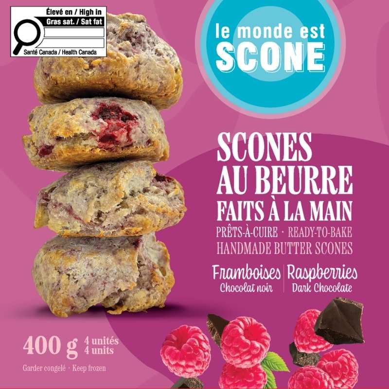 Raspberry and Dark Chocolate Scones