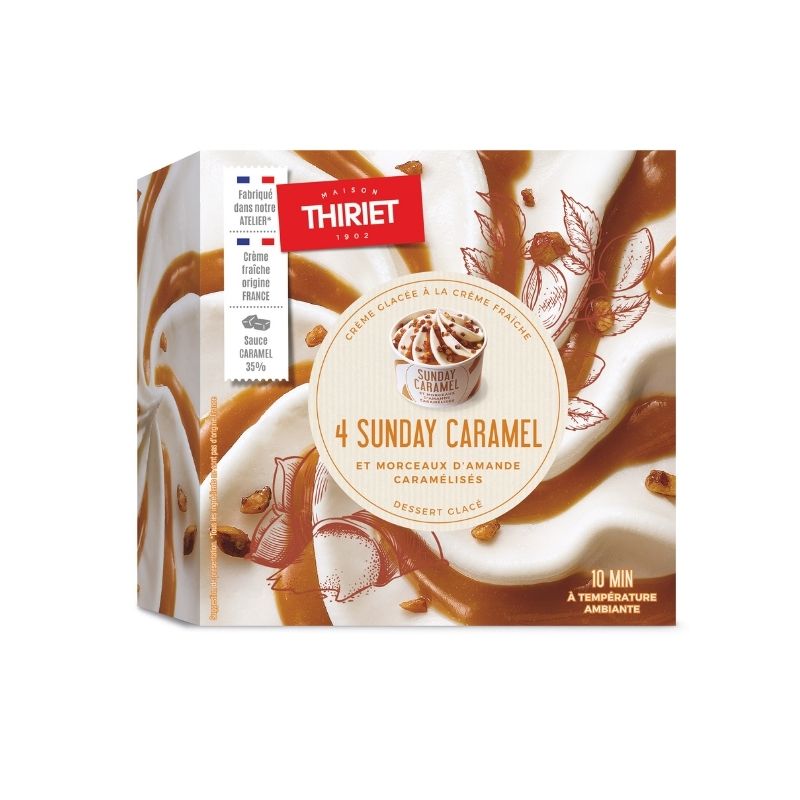 4 Caramel & Caramelized Almond Sundaes