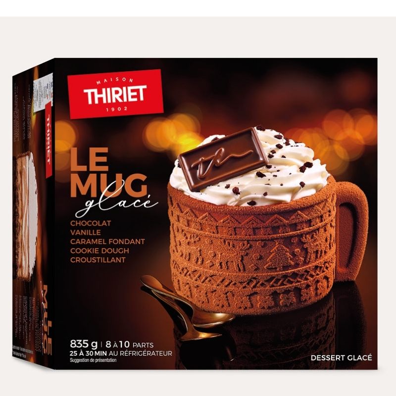 Christmas Ice Cream Dessert, Chocolate & Vanilla Cup