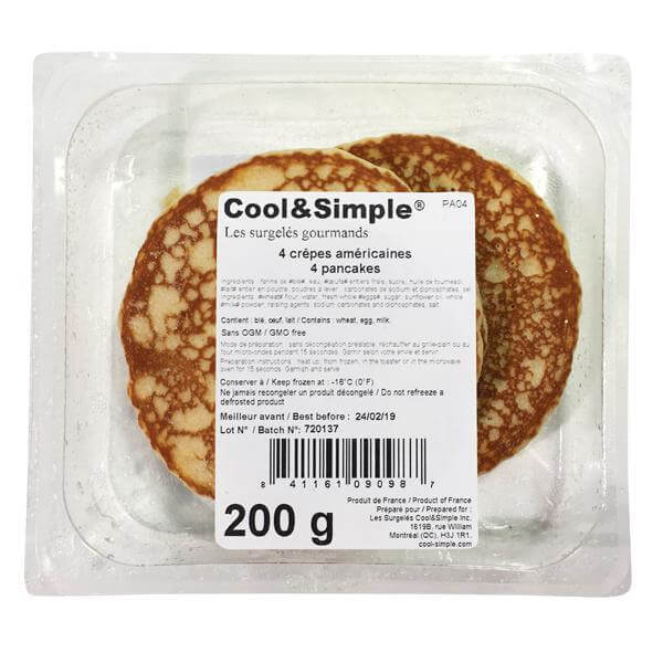 4 crêpes américaines