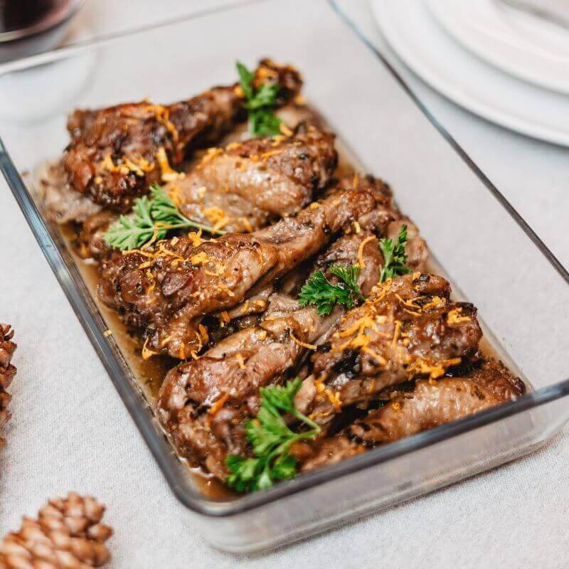 Pilons de canard aux agrumes