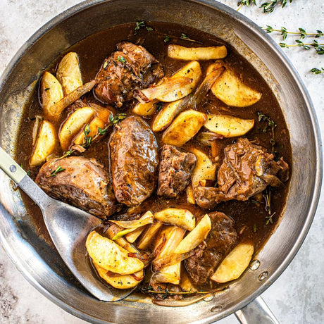 Joue de porc aux pommes