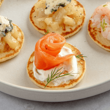 Blinis au saumon fumé