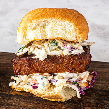 Mini burger au tofu mariné BBQ