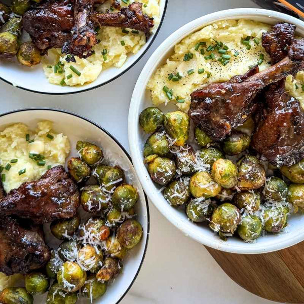 Pilons de canard et purée de pomme de terre