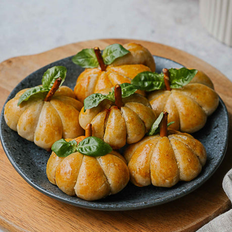 Minis pizzas citrouille