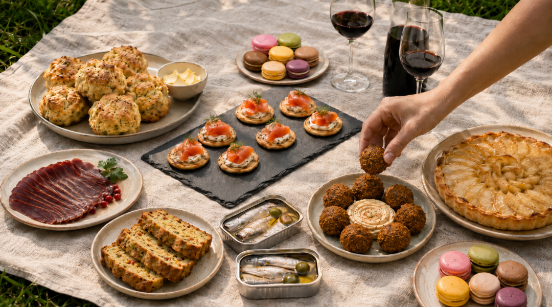 Pique-nique chic à Montréal : idées repas et accords mets et vins