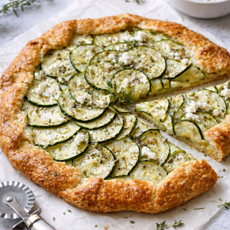 Tarte salée aux courgettes et feta