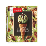 6 cornets glacés pistache-chocolat