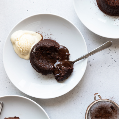 2 chocolate fondants