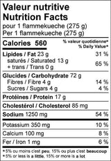 Flammekueche Saumon Poireaux (1 portion)